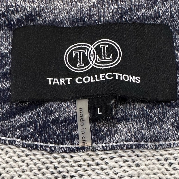 Tart Collections Georgiana Sweater Jacket Navy Cream Women Large - Picture 11 of 12